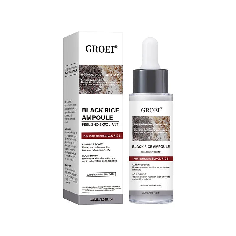 Glow Rice Ampoule Rice Essence Moisturizing and Hydrating Gentle Cleansing Peel Shot Exfoliant Repair Skin Niacinamide Essences