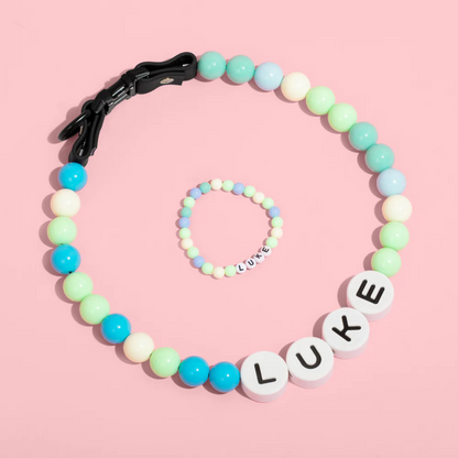 One Name Two Hearts — Custom Collar & Bracelet